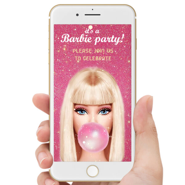 Barbie Animated Birthday Invitation